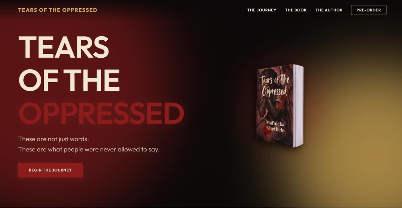 Tears of the Oppressed website