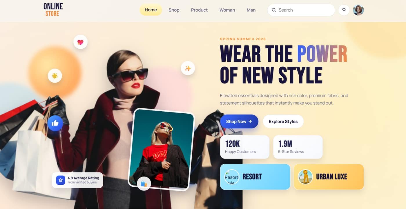Fashion E-Commerce website